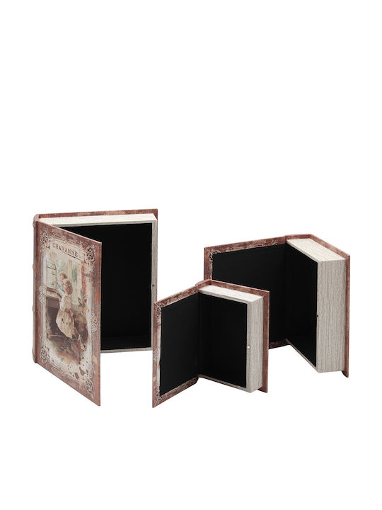 Keskor Set Dekorative Boxen im Buchformat 3Stück