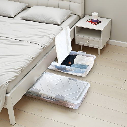 Vevor Storage Case For Clothes in Gray Color 101.092x51.054x14.986cm 2pcs