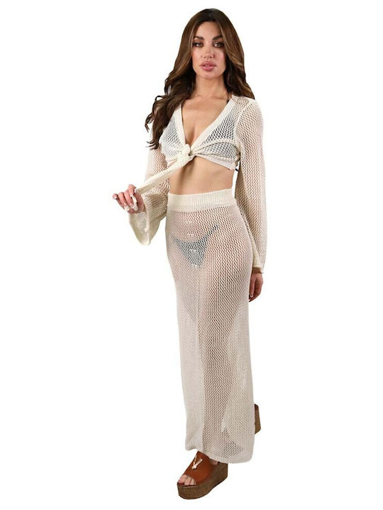 Aquablue Damen Top Strand Beige