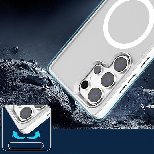 Samsung Galaxy S25 Ultra Kickstand Matte Case Magsafe Silver
