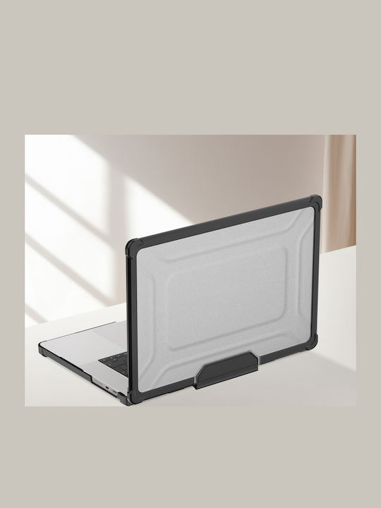 Avizar Case Macbook Pro 16" Rigid Shockproof Protection Foldable Stand Black