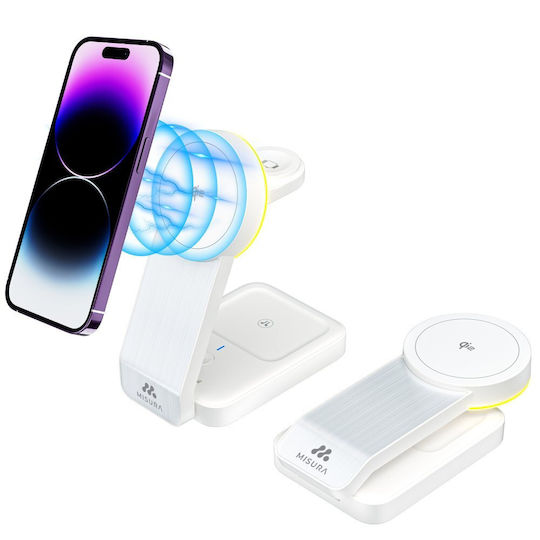 MISURA Încărcător Wireless (Qi Pad) 15W Albς