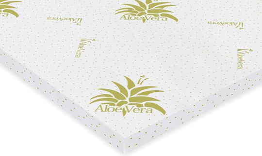 Ανώστρωμα Free Air King Size Memory Foam Eμποτισμένο με Αλόη 180x190x3εκ.