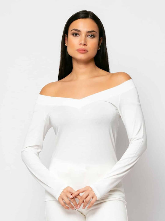 Women's Blouse Long Sleeve Ecru