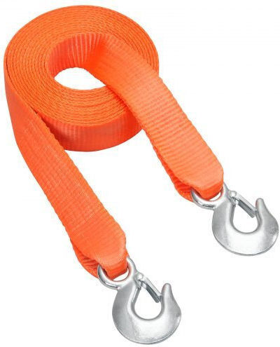 Vevor Car Towing Rope with Towing Capacity up to 7.7 Tons in Orange Colour