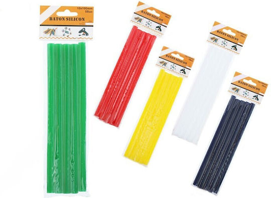 Set Bățuri Adezive Termofuzibile Colorate 5 Bucăți Diametru 10 Mm Lungime 190 Mm
