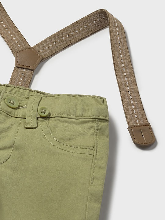 Kinder Schlaghose Stoff Olive Lang