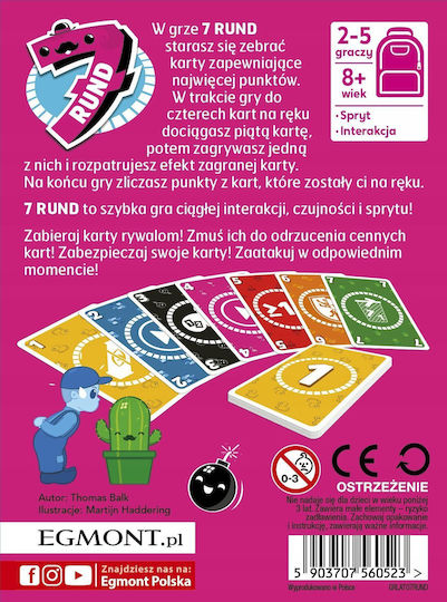 Board Game 7 Rounds for 2-5 Players 8+ Years Old (PL) Egmont