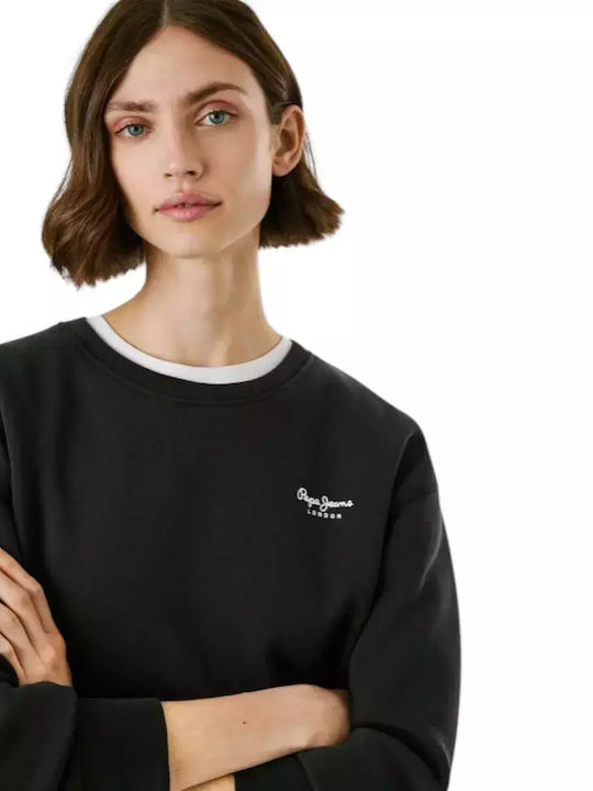 Long Women's Sweatshirt Black