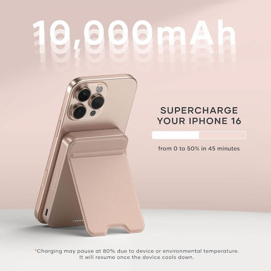 Satechi OntheGo Qi2 MagSafe Power Bank 10000mAh 15W Ροζ