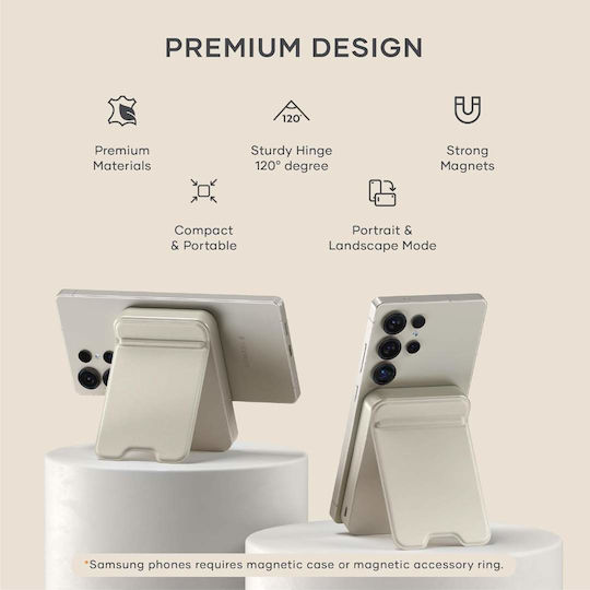 Satechi OntheGo Qi2 MagSafe Power Bank 10000mAh 15W Beige