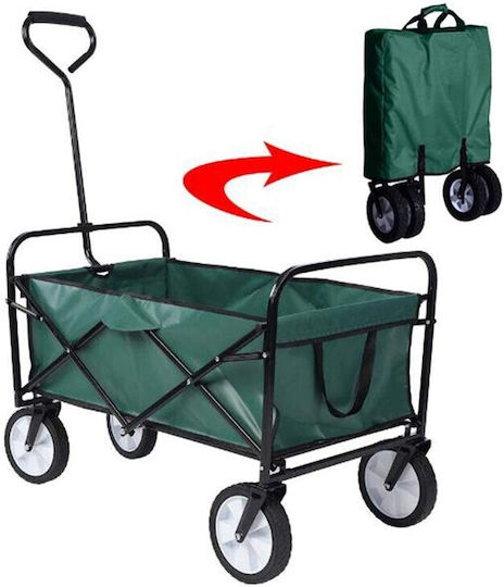 Coș De Gunoi Și Pliabil Căruță De Grădină Metalică 70lt 113cm