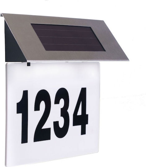 Lampă Solară Numărul casei 1W 1300lm cu Senzor de Mișcare și Fotocelulă IP65