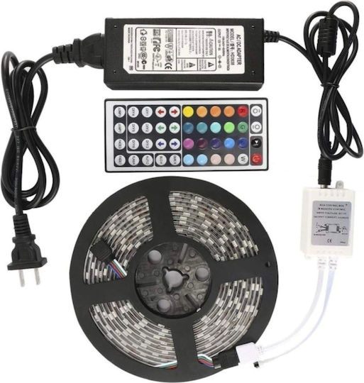 Rezistent la apă Bandă LED 12V RGB Lumină 5m Tip SMD5050 cu Telecomandă
