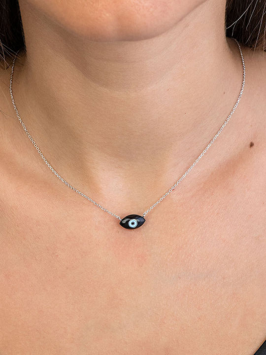 Kiriakos Gofas Necklace Made of 14K White Gold Kiriakos Gofas Necklace Made of 14K White Gold