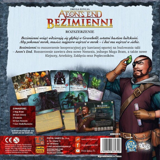 Game Expansion Aeons End: The Nameless 14+ Years Old (PL) Portal Games