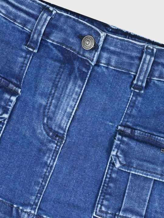 Kinder Rock aus Jeans Blau