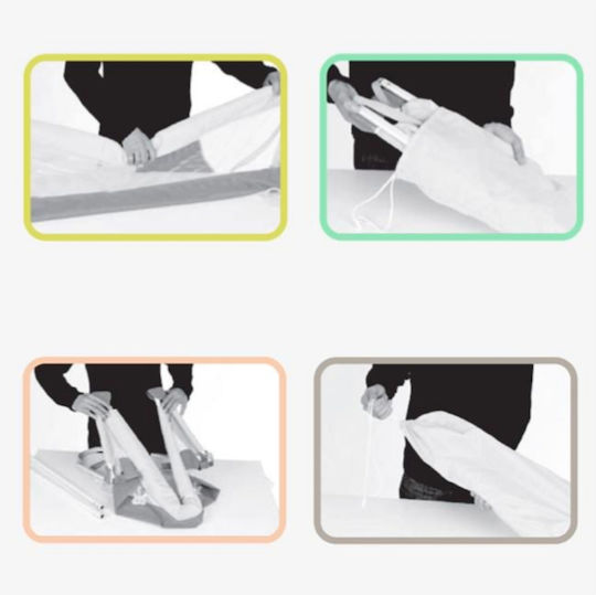 Foldable Bed Rail Guard 120x43.5cm 1pcs
