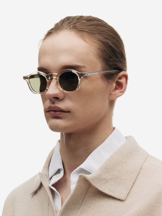 Projekt Produkt Women's Sunglasses with Transparent Plastic Frame and Transparent Lens 498693