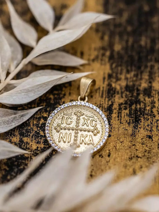 Pendant Constantine Coin Gold 9K