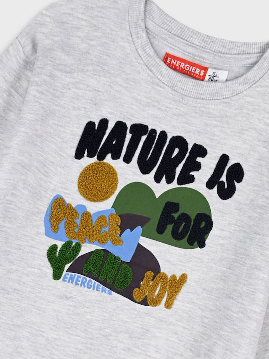 Kinder-Sweatshirt Ecru Melange