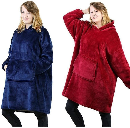 Hoodie Set Huggle Ultra Plush Hoodie Blue Red Unisex 2 Pcs Universal Hoodie Set Huggle Ultra Plush Hoodie Blue Red Unisex 2 Pcs Universal