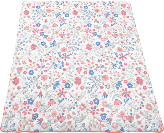 Alcam Πάπλωμα Ημίδιπλο με Γέμιση Microfiber 180x200εκ. Paradise Κοραλί 250 GSM