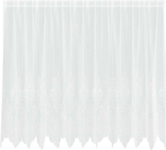 vidaXL White Pencil Pleat Curtain 160x300cm
