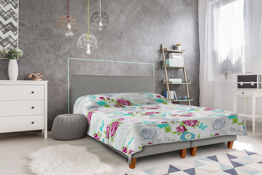 Alcam Κουβερλί Διπλό Microfiber Rose 210x220cm
