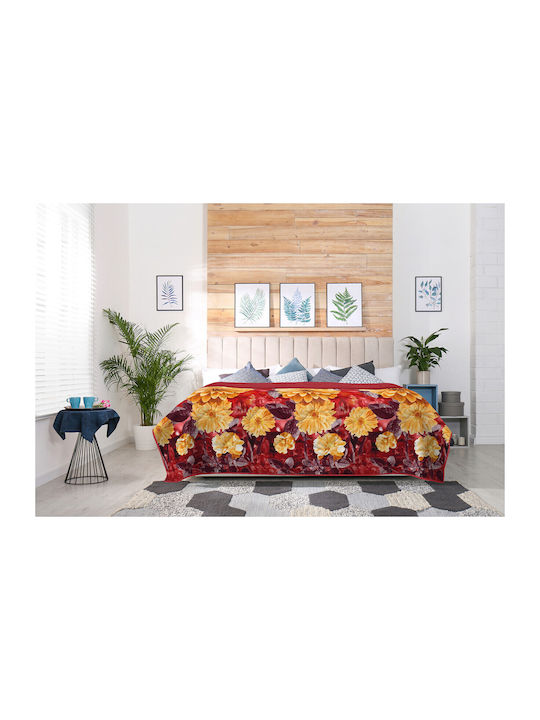 Alcam Armeria Κουβερλί Διπλό Κόκκινο 200x220cm