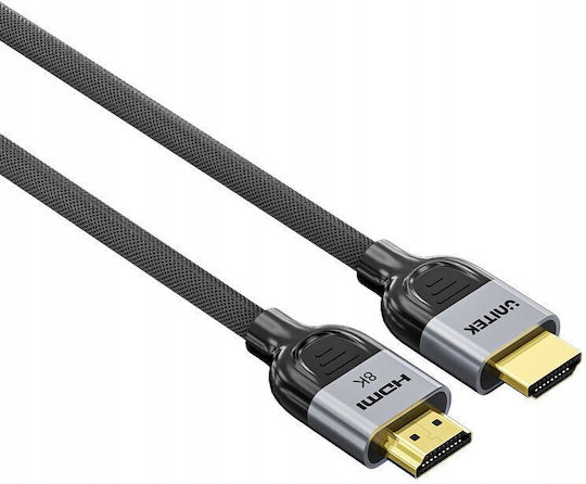 Unitek HDMI 2.1 Ultra High Speed 48Gbps 4K 120Hz HDR VRR Braided Cable HDMI Male - HDMI Male 2m Black