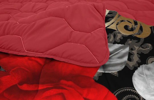 Alcam Retro Rose Cuvertură Semi-dublu Roz 180x200cm