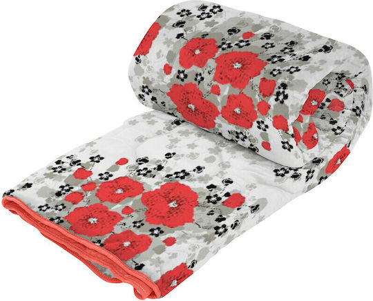 Alcam Primavera Tagesdecke Doppelbett Koralle 200x220cm