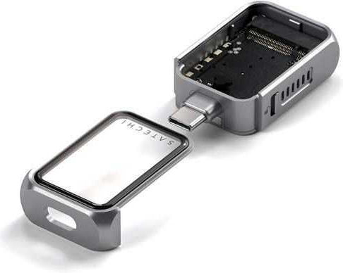 Satechi Hard Drive Case M.2 SATA III NVME with connection SATA Thunderbolt Type-C in Gray color