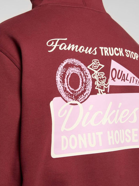 Donut House Суитшърт с Качулка Burgundy