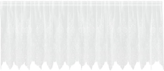 vidaXL Perdea De Fereastră Cu Coafură Albă 400x120cm