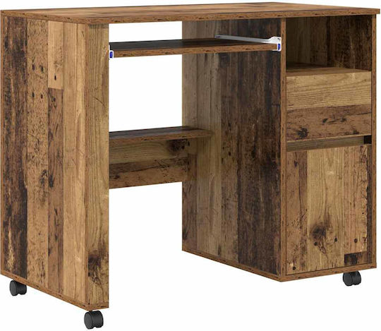 Computer Büro Holz Coffee mit Metallbeinen 91x50x77cm