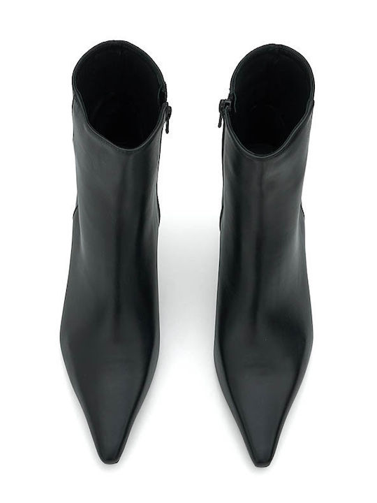 Leather Women's Ankle Boots Black