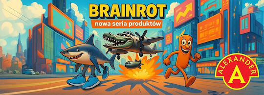 Board Game Brainrot - Memosy: Crocodillo, Tralal, Ballerina Capuccina for 2-4 Players 3+ Years Old (PL) Alexander Toys