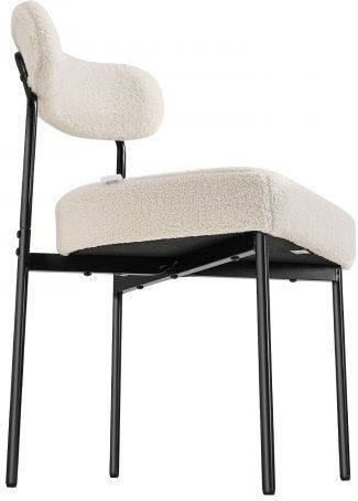 Dining Room Fabric Chair White 2pcs
