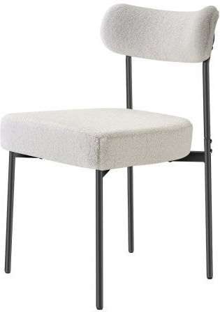 Dining Room Fabric Chair White 2pcs