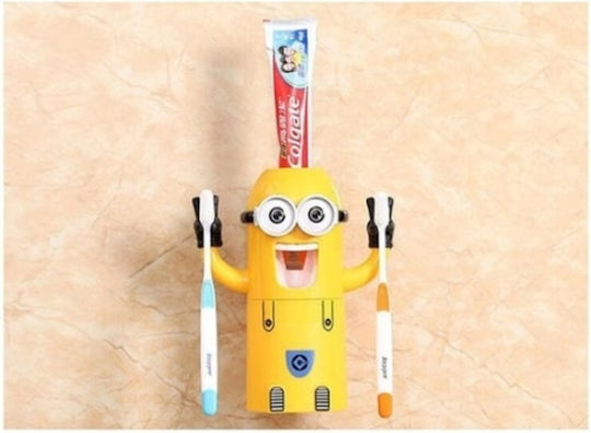 Toothbrush Support Base Wallpaper Plastic Yellow 371143608218