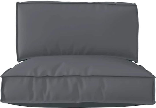 vidaXL Pernă De Bancă Pentru Perne Pentru Scaune De Grădină Antracit 2 Buc 80x80 Cm