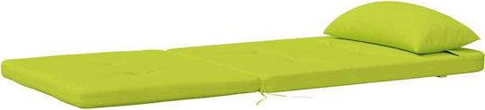 vidaXL Garden Chair Cushion with Backrest Bright Green 2pcs 58x77cm