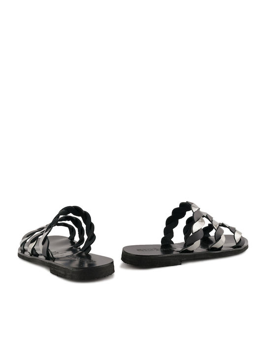 Women's Flat Sandals in Black Color