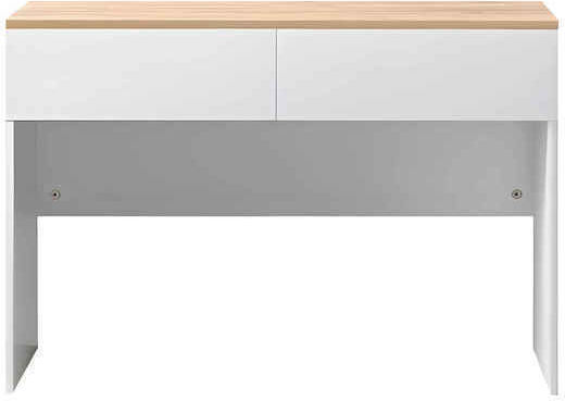 Επαγγελματικό Γραφείο Beleton 100x50x75εκ. Oak Με Λευκή Απόχρωση