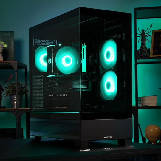 Actina KOMACNGIP0295 Гейминг Настолен компютър (Ryzen 7-8700F/32GB DDR5/1TB SSD/GeForce RTX 5070 Ti/Без операционна система)
