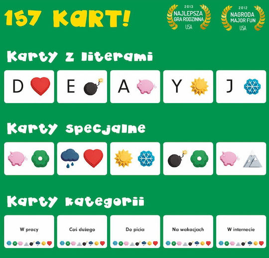 Board Game The Game With The Tip Of The Tongue 2 for 3-6 Players 8+ Years Old (PL) Nasza Ksiegarnia