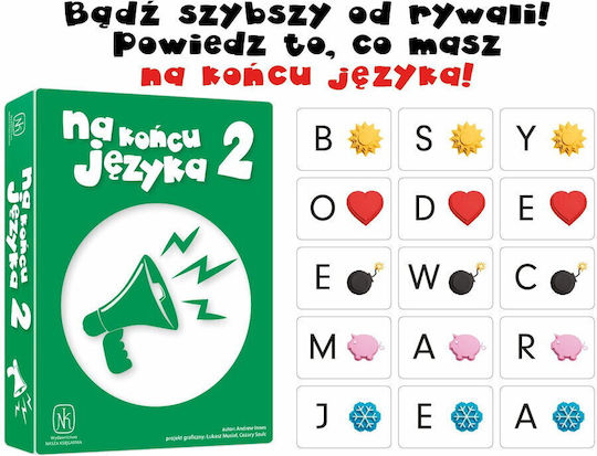 Board Game The Game With The Tip Of The Tongue 2 for 3-6 Players 8+ Years Old (PL) Nasza Ksiegarnia