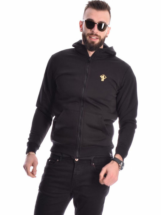 Men's Sweatshirt with Black Hood 0013_bk